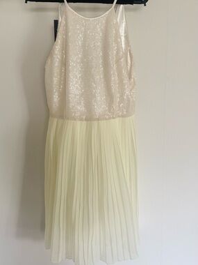 Cream sequin dress bridal shower